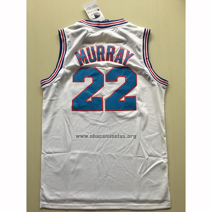Camiseta Tune Squad Bill Murray NO 22 Blanco